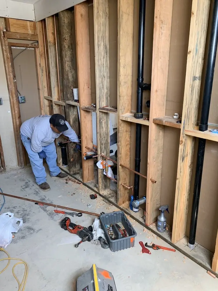 Commercial rough-in plumbing for Gas Line Repair in Cotton Town